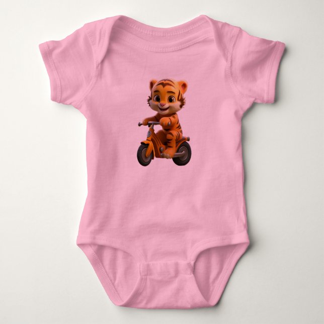 Body Para Bebê Cuteness Baby Tiger (Frente)