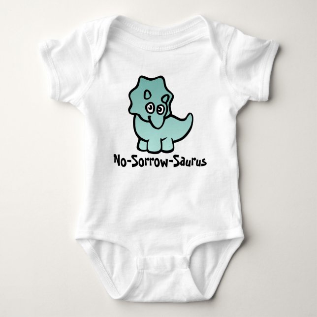 Body Para Bebê Cuteness Dino Sem Tristeza (Frente)