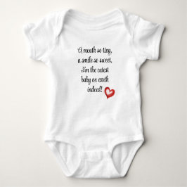 Body Para Bebê Cutest Baby On Earth, Welcome Little One, Unisex  