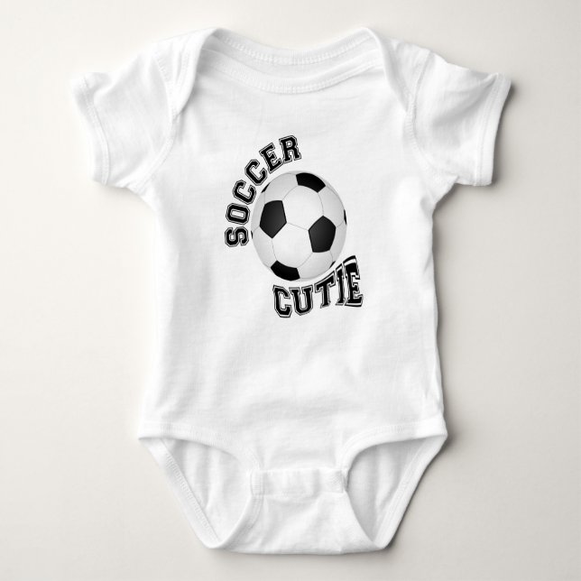 Body Para Bebê Cutie de futebol (Frente)