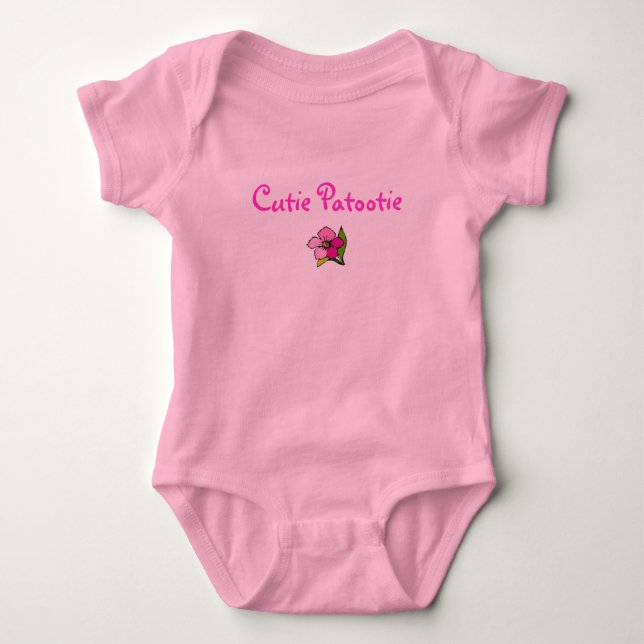 Body Para Bebê Cutie Patootie 1 (Frente)