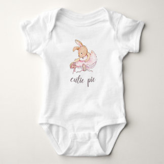 Body Para Bebê Cutie Pie Ballerina Bunny Baby Girl's