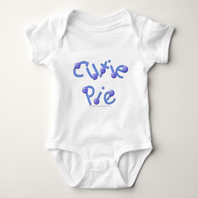 Body Para Bebê Cutie Pie Blue (Frente)
