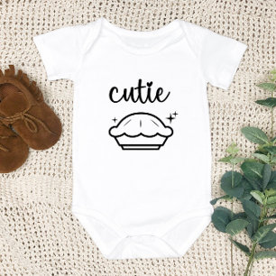 Body Para Bebê Cutie Pie   Queda Bebê - Ação de Graças Engraçado