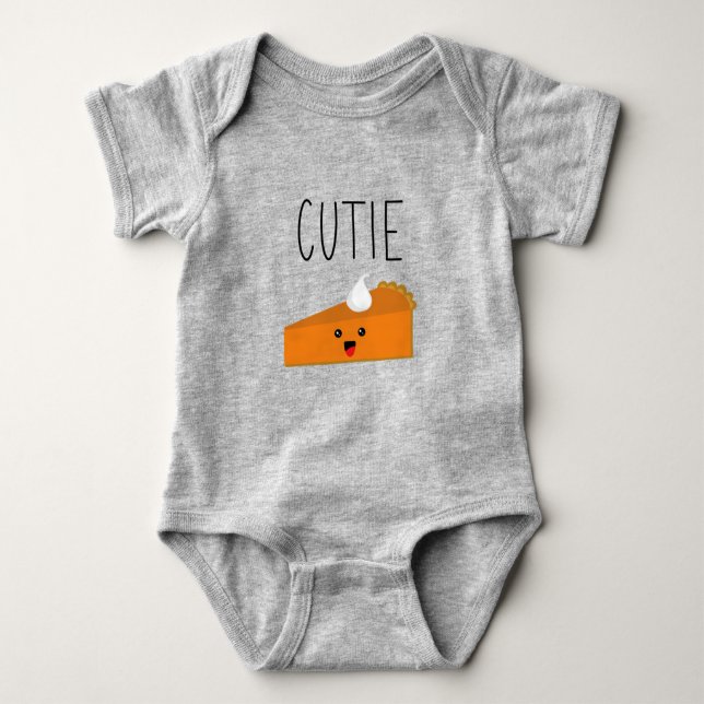 Body Para Bebê Cutie Pumpkin Pie Baby Bodyfit (Frente)