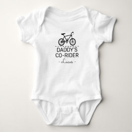Body Para Bebê Cycling Baby Shower Daddy’s Biking Co-Rider Biker