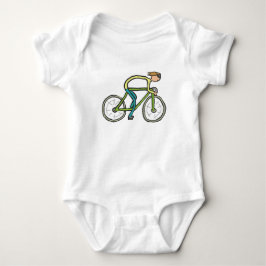 Body Para Bebê Cycling Stickman