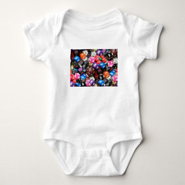 Body Para Bebê d20 dados (Frente)