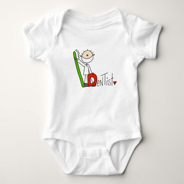 Body Para Bebê D é de Dentista (Frente)
