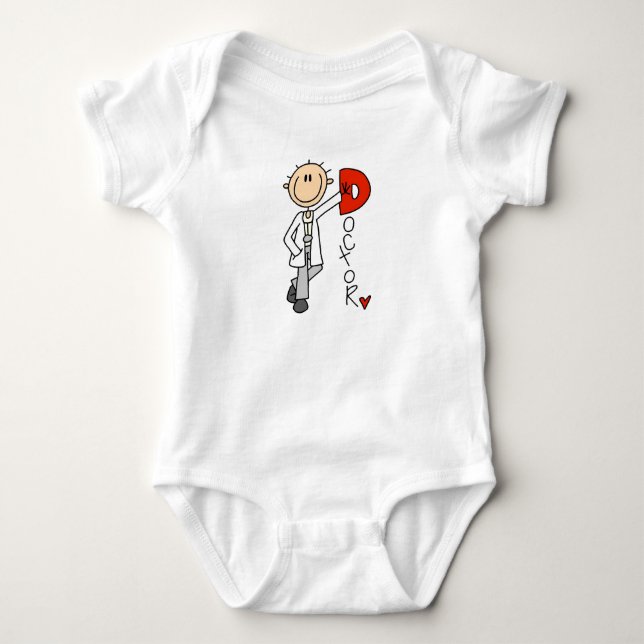 Body Para Bebê D é de Doutor (Frente)