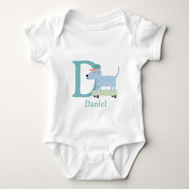 Body Para Bebê D é para Cachorro Personalizar (Frente)