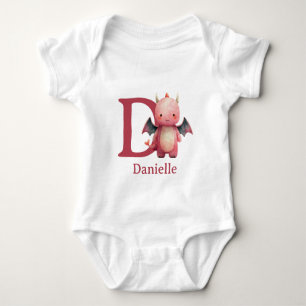 Body Para Bebê D é para Dragão Personalizar