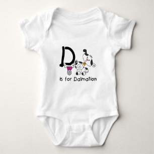 Body Para Bebê D é para T-shirts e presentes Dalmation