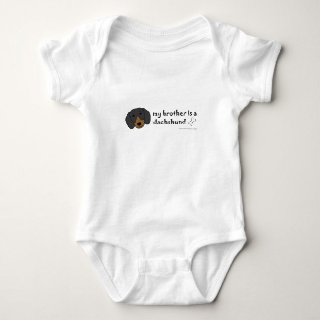 Body Para Bebê dachshund (Frente)