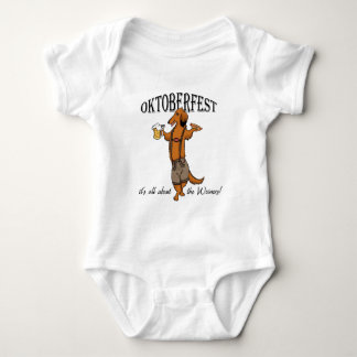Body Para Bebê Dachshund de Oktoberfest