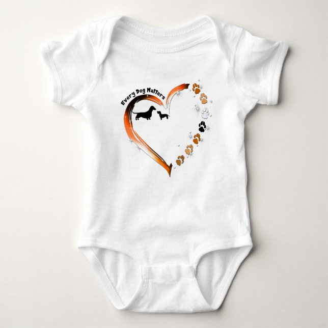 Body Para Bebê Dachshund Todos Os Cachorros Importa Pet Proprietá (Frente)