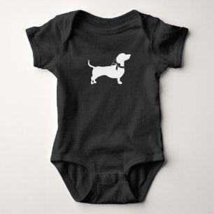 Body Para Bebê Dachshund Weiner Chá de fraldas Sexo Neutro