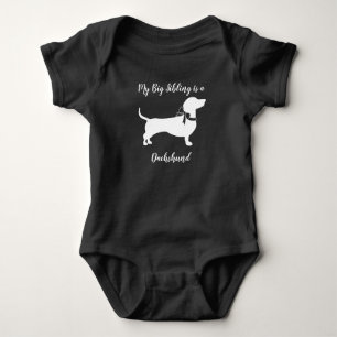 Body Para Bebê Dachshund Weiner Chá de fraldas Sexo Neutro