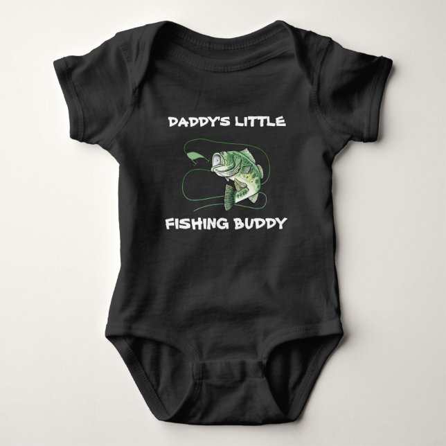Body Para Bebê Daddys Little Fish Buddy (Frente)