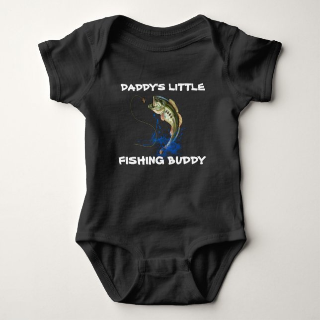 Body Para Bebê Daddys Little Fisheries Buddy Bodydress (Frente)