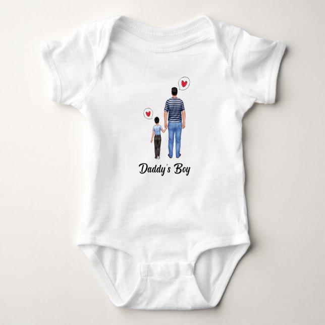 Body Para Bebê Daddys Little Prince Boy Love (Frente)