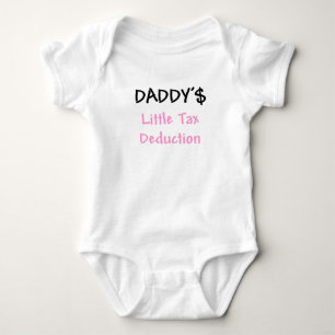 Body Para Bebê Daddys pouco rosa da dedução fiscal