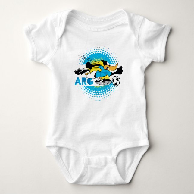Body Para Bebê DAFFY DUCK™ Team Argentina Soccer Graphic (Frente)