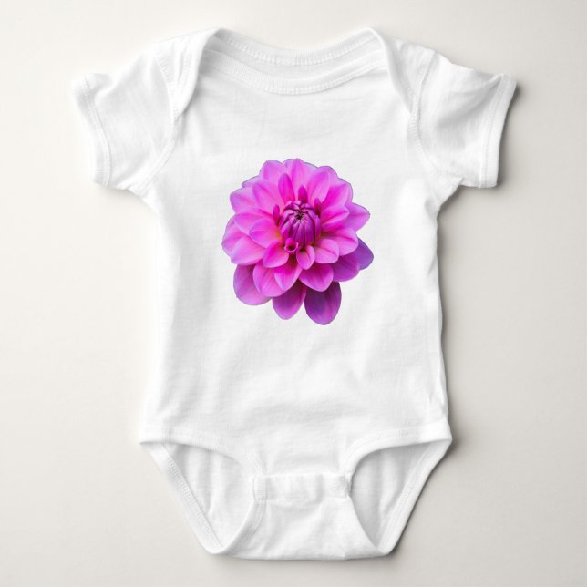 Body Para Bebê Dahlia Rosa (Isolada) (Frente)