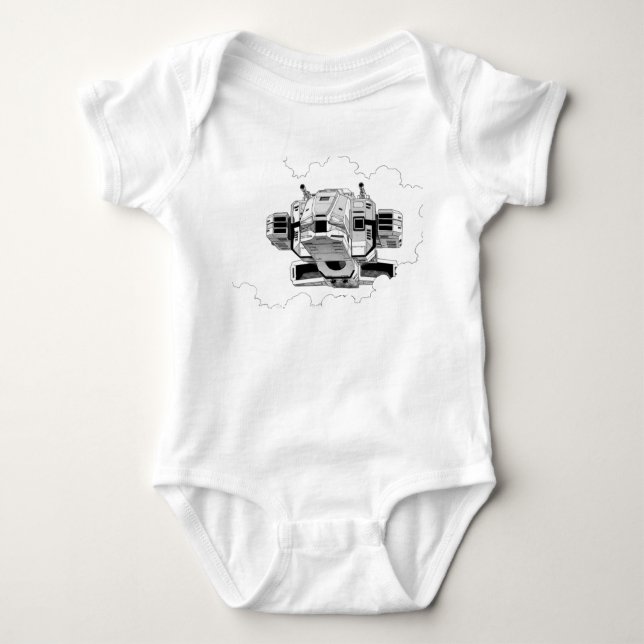 Body Para Bebê Daileon nuvens (Frente)