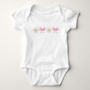Body Para Bebê Daisy do Arco Coquette Rosa