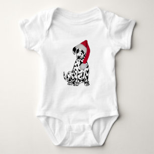 Body Para Bebê Dalmatian do Natal
