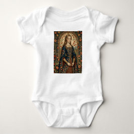 Body Para Bebê Dame au jardin, illustration médiévale/renaissanc