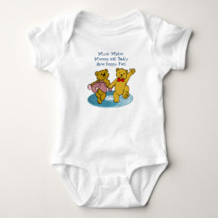 BODY PARA BEBÊ DANÇA BEARS-T-SHIRT