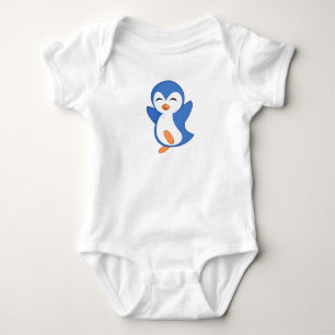 Body Para Bebê Dança do pinguim