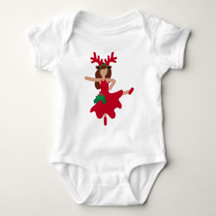 Body Para Bebê dançarina do xmas flamenco emoji
