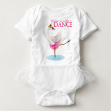 Dance swan bailarina whimsy art slogan roupa