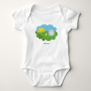 Body Para Bebê dandelion personalizado de desenho animado no prad