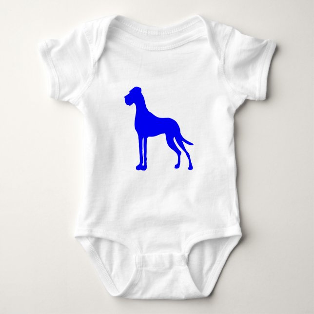 Body Para Bebê Dane Azul Grande (Frente)