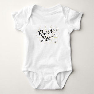 Body Para Bebê De "abelha rainha" Hexies Dourado & abelha