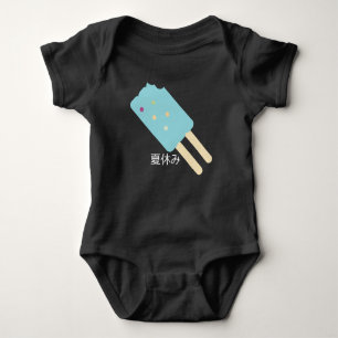 Body para Bebê de Aniversário de Verão Sorvete Bab