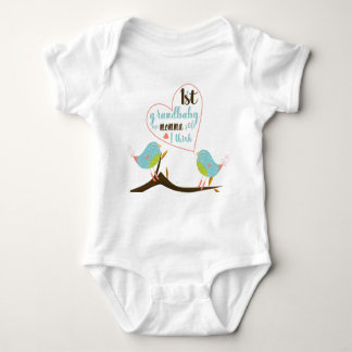 Body Para Bebê De "Bodysuit do bebê primeiro Grandbaby" de dois