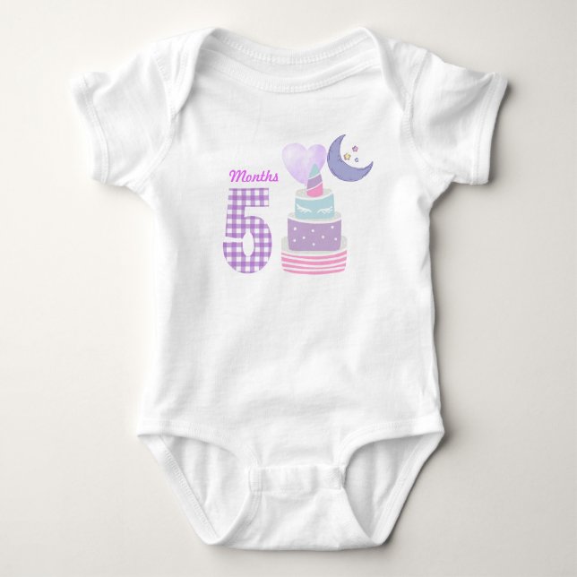 Body para bebê de cinco meses (Frente)