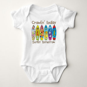 Body Para Bebê De Crawlin T do gráfico do ~ hoje. .surfin amanh