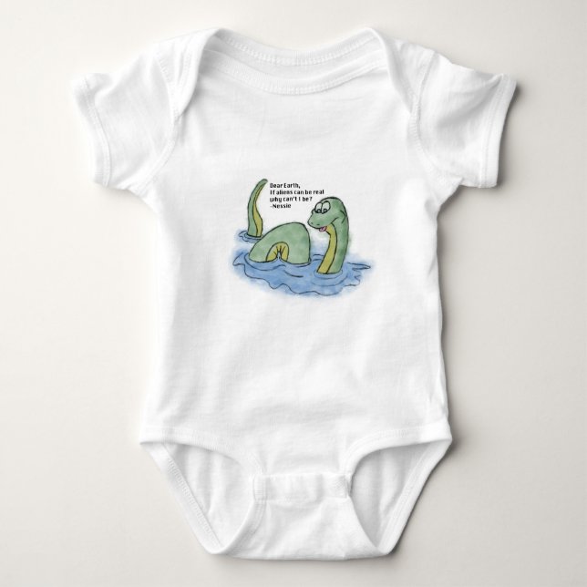 Body Para Bebê De "Nessie cara Terra" - (Frente)