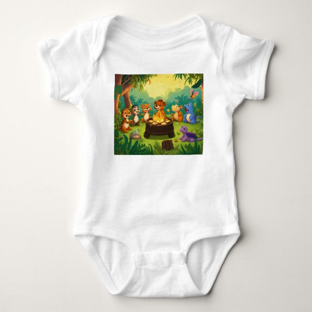 Body Para Bebê ✨ de T-Shirt 👶 Bebê, Bonito e Comfy (Frente)