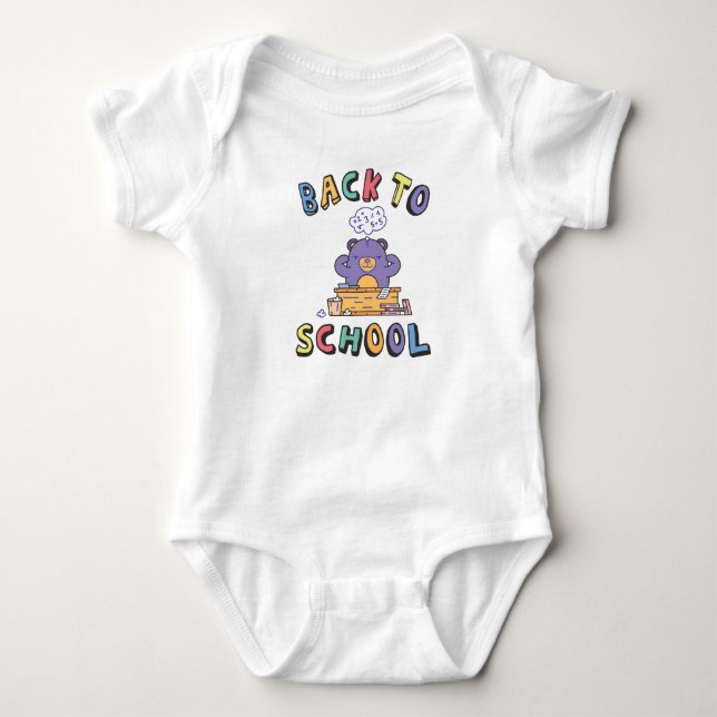 Body Para Bebê De volta à escola (Frente)