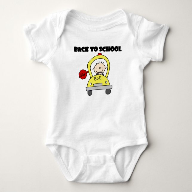 Body Para Bebê De Volta às Aulas (Frente)