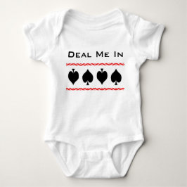 Body Para Bebê Deal Me In Modern Card Shark Baby