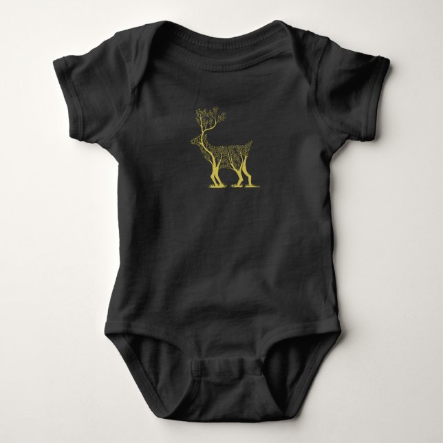 Body Para Bebê Deer Tree (Frente)
