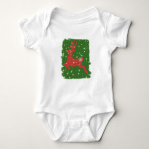 Body Para Bebê Deer Winter Holidays Baby Jersey